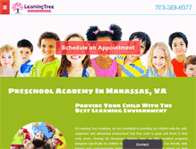 Tablet Screenshot of learningtree-academy.com